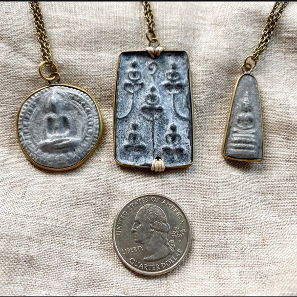 Zen Concrete Pendant Necklace - Picture 5 of 12
